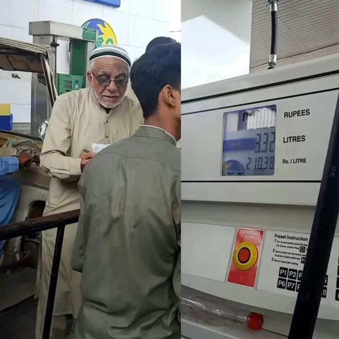 kind uncle gave away free petrol worth Rs Hopeful Pakistan